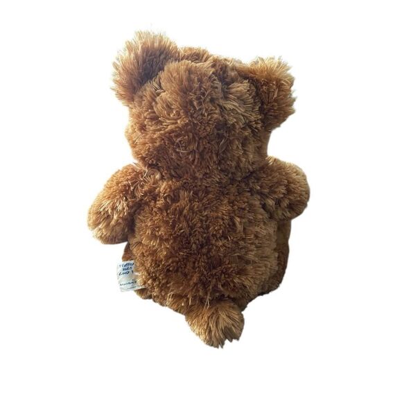 Build-A-Bear Workshop Brown Blue White Shaggy Fur Bear Plush Stuffed Animal 14" - Picture 8 of 14